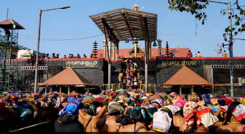 kairalinews's tweet card. ശബരിമലയിൽ വൻ ഭക്തജന തിരക്കാണ് മണ്ഡലകാലത്തിന്റെ ആരംഭദിവസങ്ങളിൽ തന്നെ അനുഭവപ്പെടുന്നത് | Sabarimala, Dewaswom Board, Sabarimala Crowd, K Jayakumar, Devaswom Board