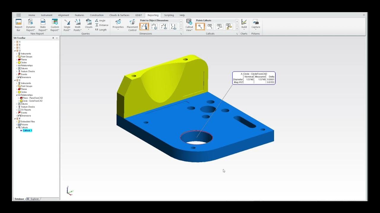 SpatialAnalyzer's tweet card. Using Callouts as Hyperlinks in SpatialAnalyzer