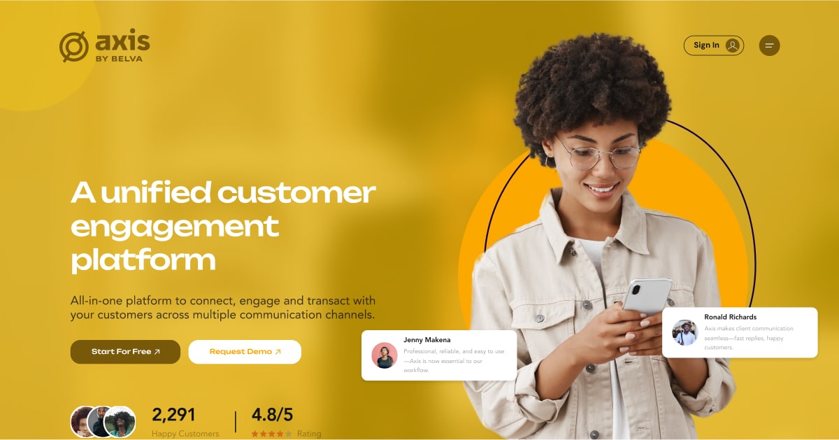 myaxis_ai's tweet card. Axis is an AI‑powered customer engagement platform that lets you handle multiple DMs and messaging channels from a single, unified inbox.