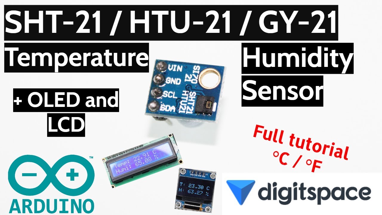 SurtrTech's tweet card. Use SHT-21 / GY-21 to Measure Temperature and Humidity with Arduino +...
