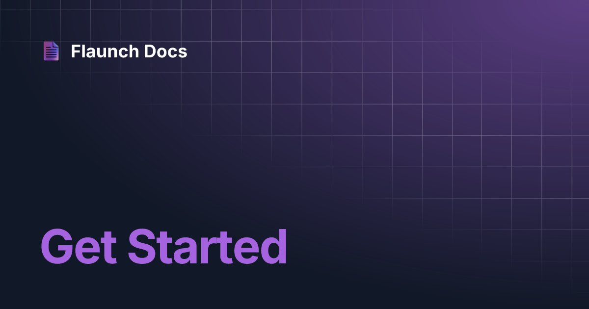TomWade's tweet card. Get Started | Flaunch Docs