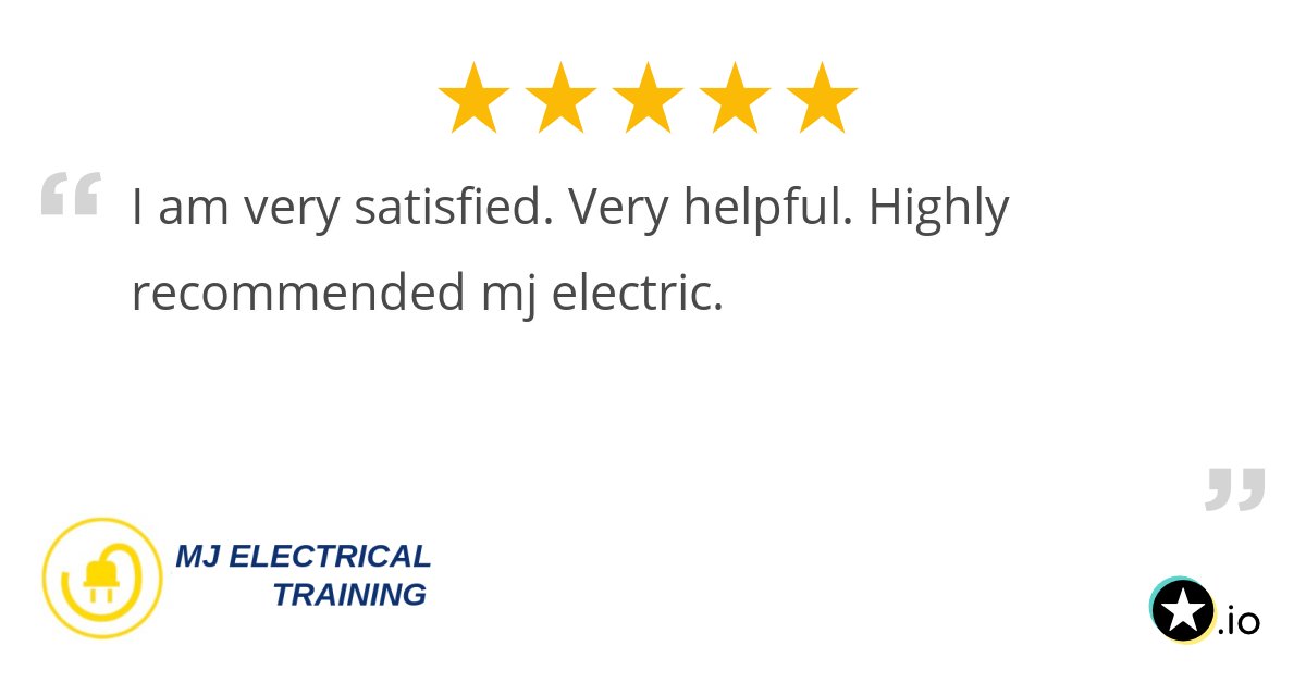 My18thEdition's tweet card. I am very satisfied.very helpful. Highly recommended MJ electric.