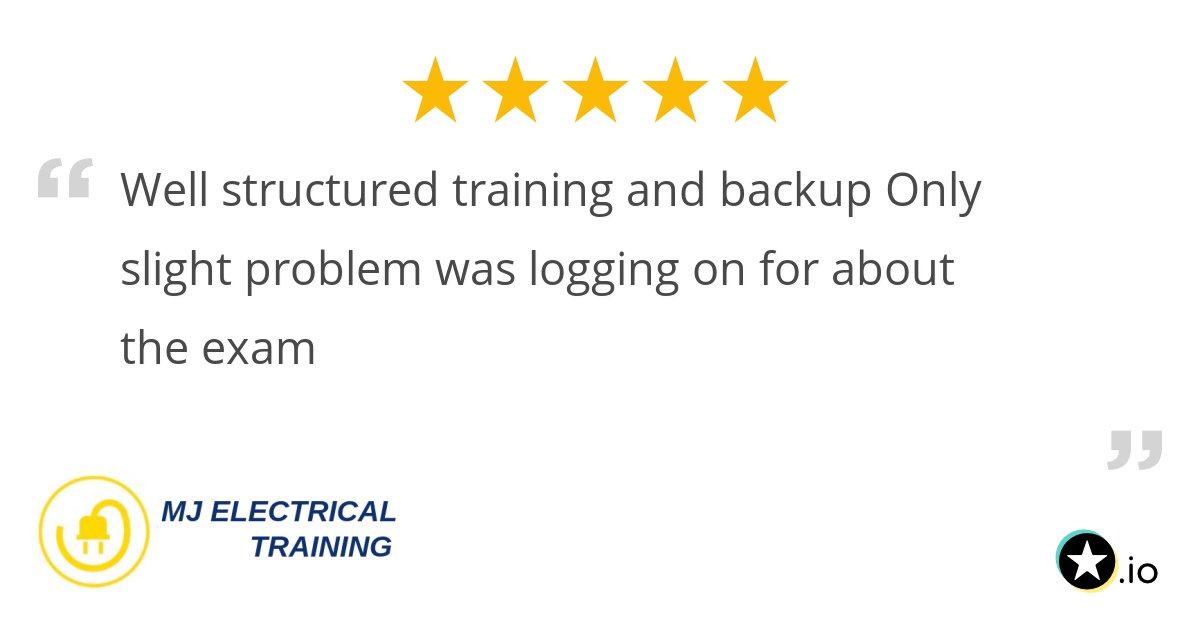 My18thEdition's tweet card. Well structured training and backup Only slight problem was logging on for about the exam