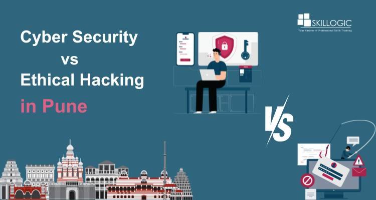 SkillogicKS's tweet card. Navigating Career Choices: Cyber Security vs Ethical Hacking in Pune