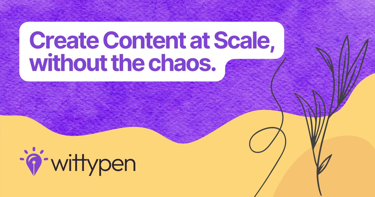 FrontendQueen's tweet card. Wittypen is a unique Content Marketing Suite that gives you all the right tools to create content, run campaigns, and get customers.
