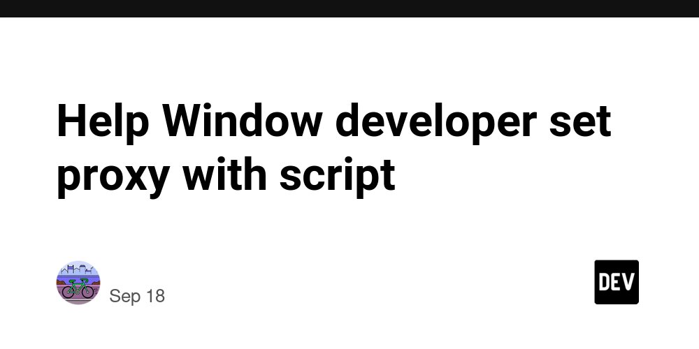 prod42net's tweet card. Who should read Proxy101? Developers based in mainland China. Anyone using a local proxy...