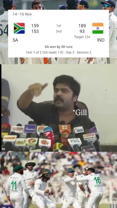 anandkumarn's tweet card. India lost match against south africa and gill be like 😂🤣🤣