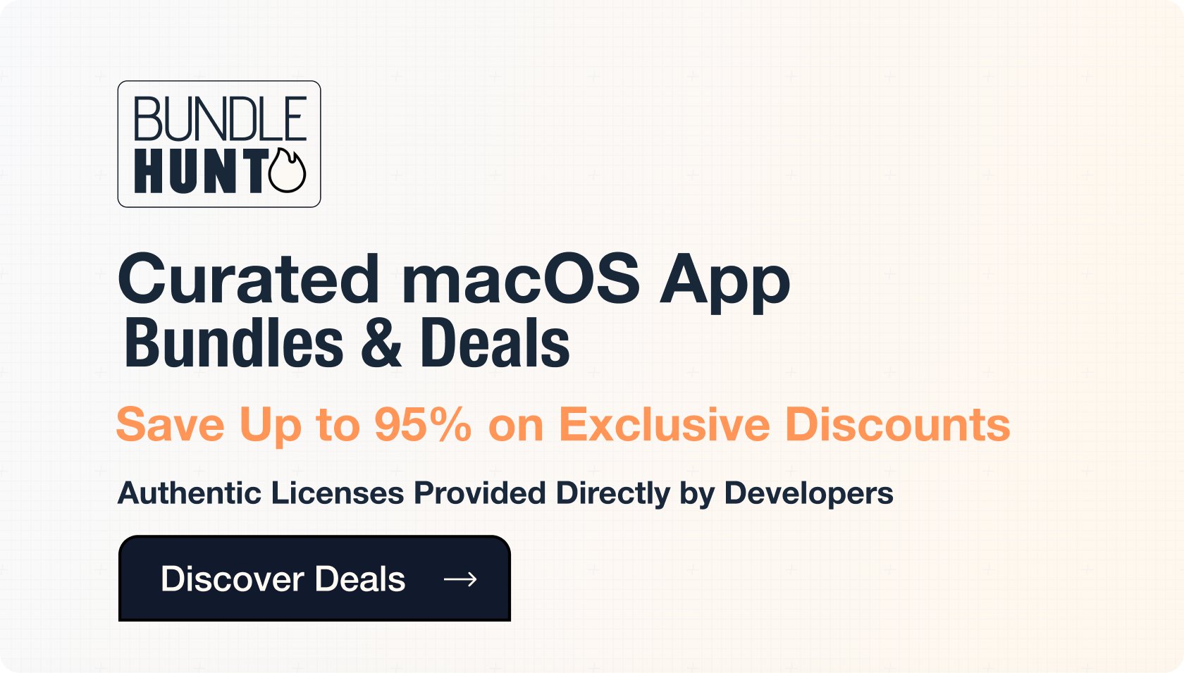 BundleHunt's tweet card. Curated macOS software at unbeatable discounts. Get legitimate apps from developers with lifetime licenses. Shop our new App Store today!