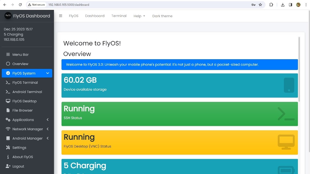 digitalplatdev's tweet card. Install Linux subsystem on Android device with WEB Dashboard! [FlyOS...
