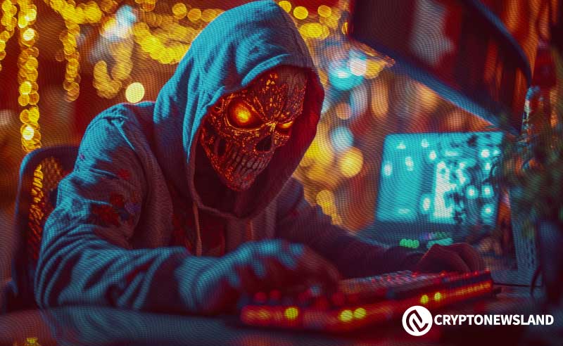 cryptonewsland's tweet card. Hackers hid malware in Ethereum smart contracts via NPM packages, using blockchain URLs to bypass scans and deliver second-stage payloads.