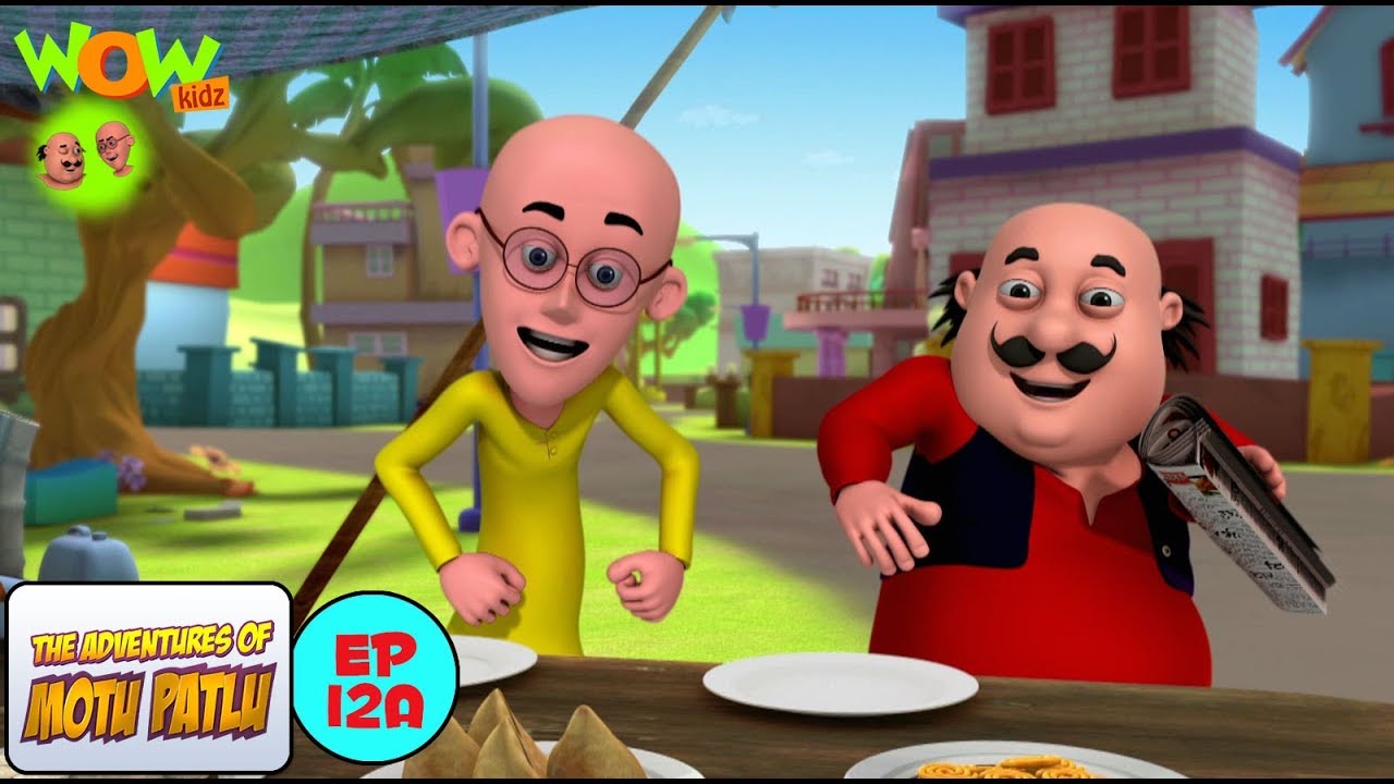 manishaectech's tweet card. Motu Patlu Cartoons In Hindi | Animated cartoon | Lottery | Wow Kidz