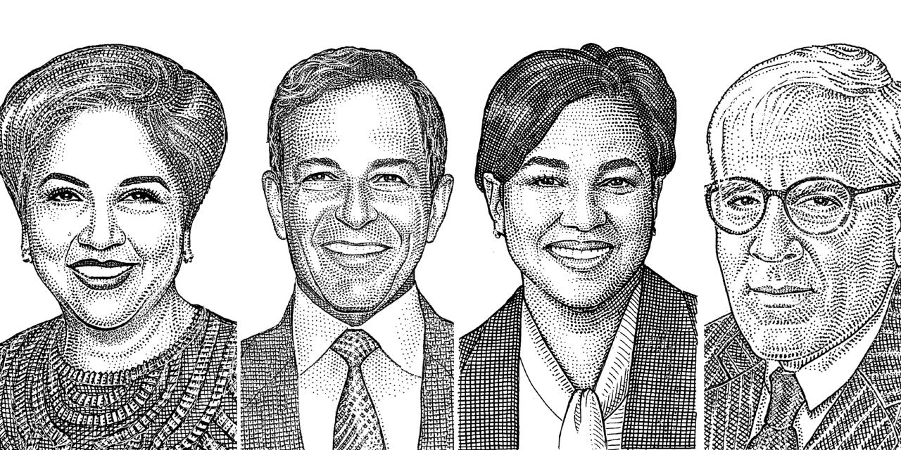 Chiefs_Library's tweet card. Selections from Indra Nooyi, David M. Rubenstein, Robert Iger and others.