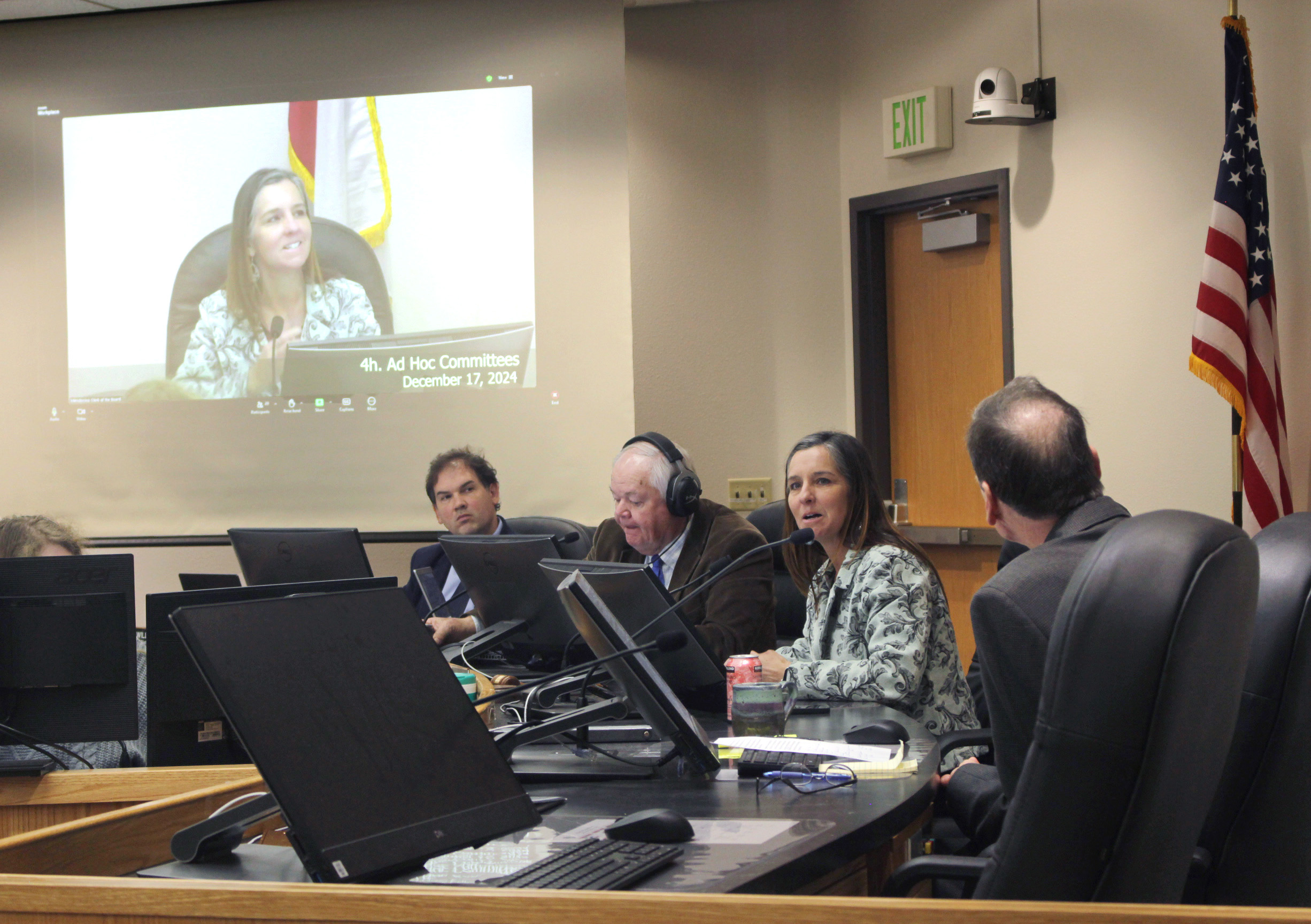 teddotnet's tweet card. Though sparsely attended, journalists, county employees and a few community members were present.