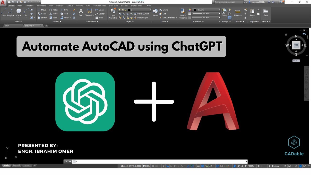 ibrahimumer007's tweet card. Automate AutoCAD using ChatGPT | Validate LISP Program in AutoCAD |...