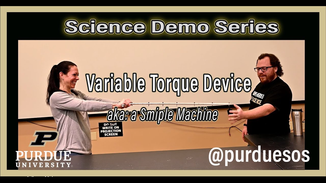 PurdueSOS's tweet card. Variable Torque Device...Just think simple machines!