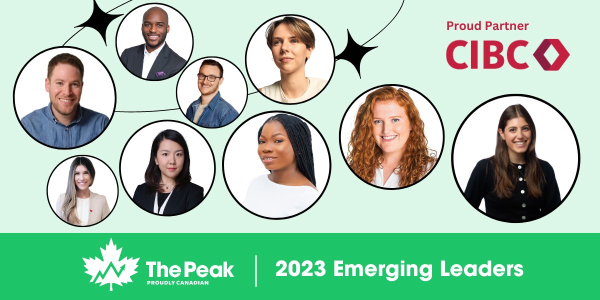 FrontFundr's tweet card. The up-and-coming young leaders shaping Cana...