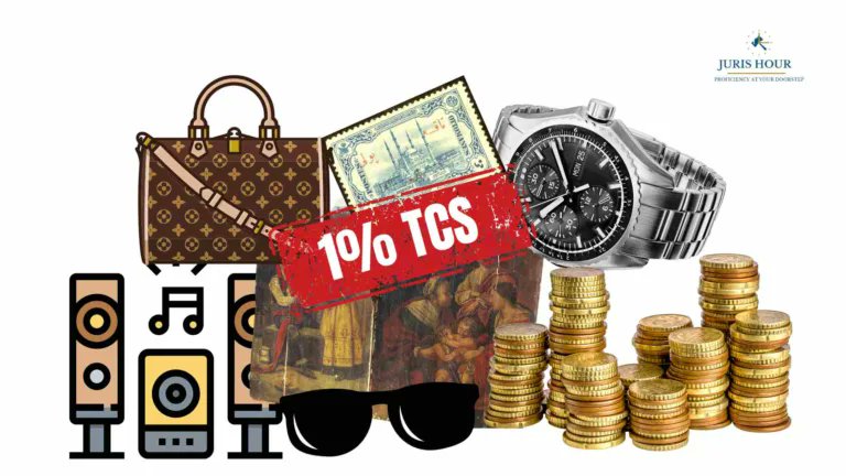 jurishour's tweet card. The Central Board of Direct Taxes (CBDT) has notified 1% Tax Collected At Source (TCS) on luxury goods purchases over Rs. 10 lakh effective from April 22, 2025.
