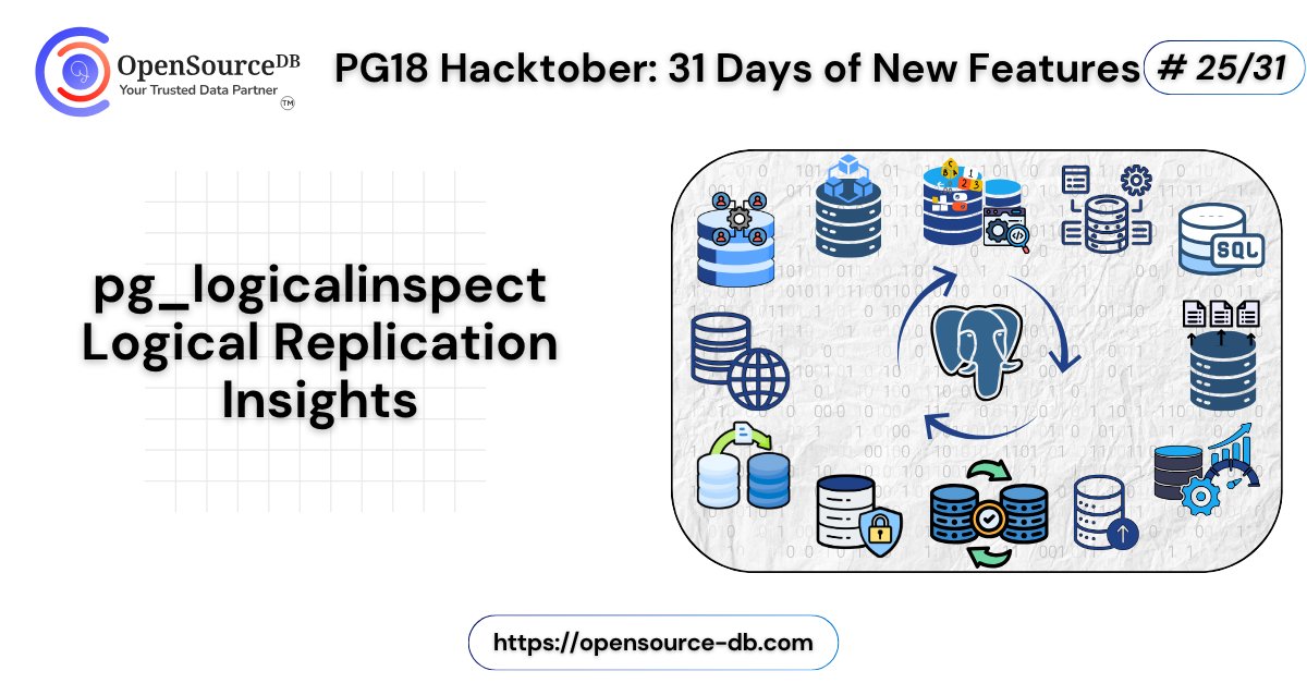 opensource_db's tweet card. Welcome to Day 25 of the PG18 Hacktober PostgreSQL continues to evolve with powerful extensions that help developers and DBAs […]