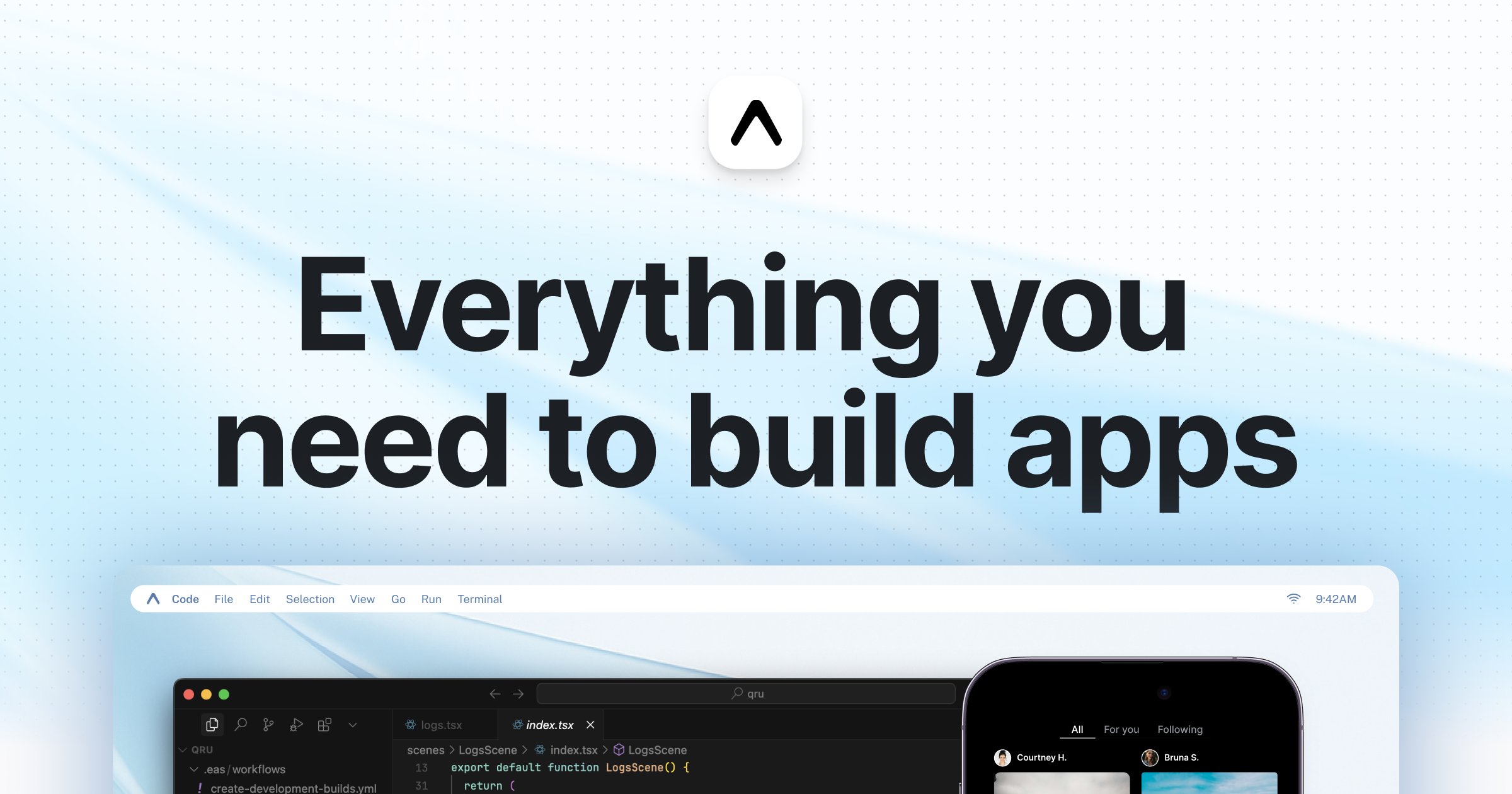 CodeByAbi's tweet card. Expo is an open-source platform for making universal native apps for Android, iOS, and the web with JavaScript and React.
