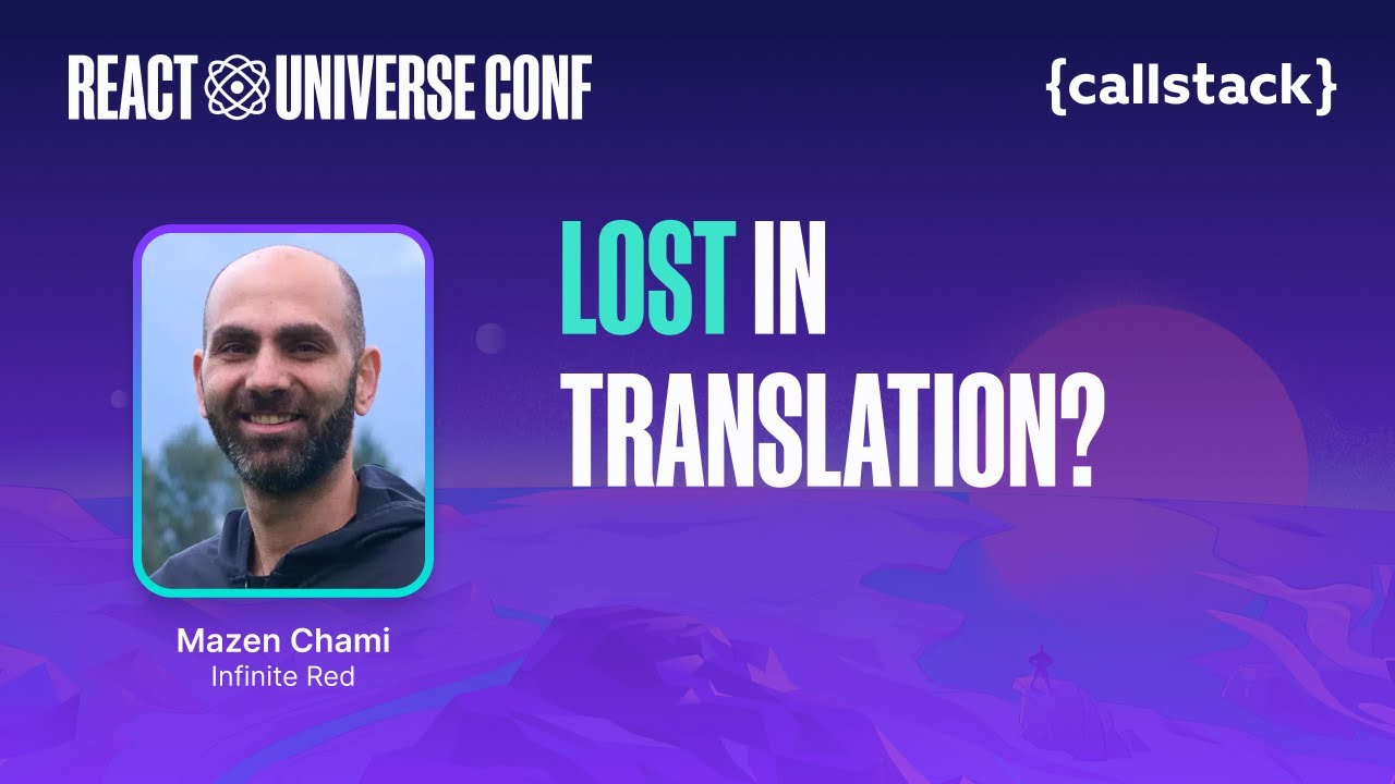 mazenchami's tweet card. Lost in Translation? Turning Babel into Brilliance — Mazen Chami |...