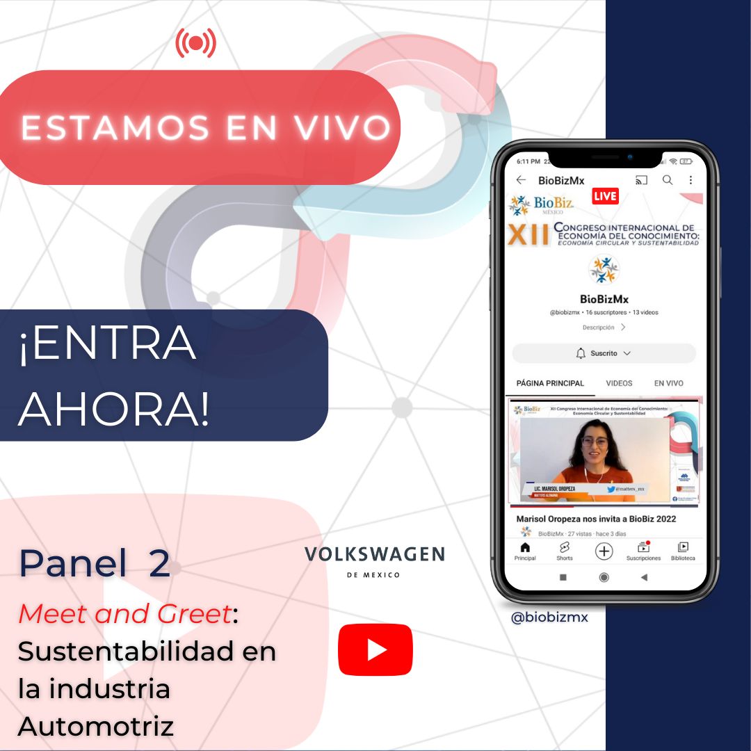 BioconnectMex's tweet card. Estamos iniciando nuestro segundo panel.♻️ https://lnkd.in/de_X9iW6 📢