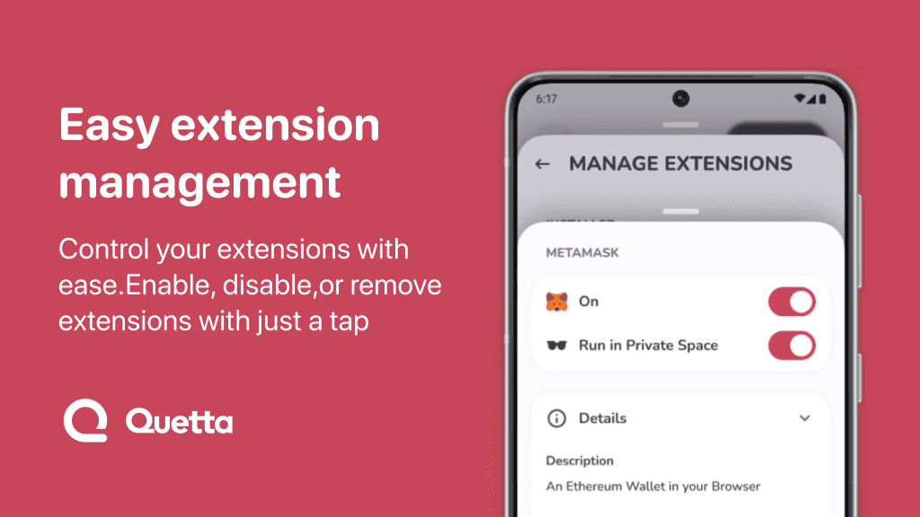 QuettaBrowser's tweet card. Explore the top Android browsers with mobile extension support in 2025. Learn how extensions in mobile Chrome are changing the way we browse.