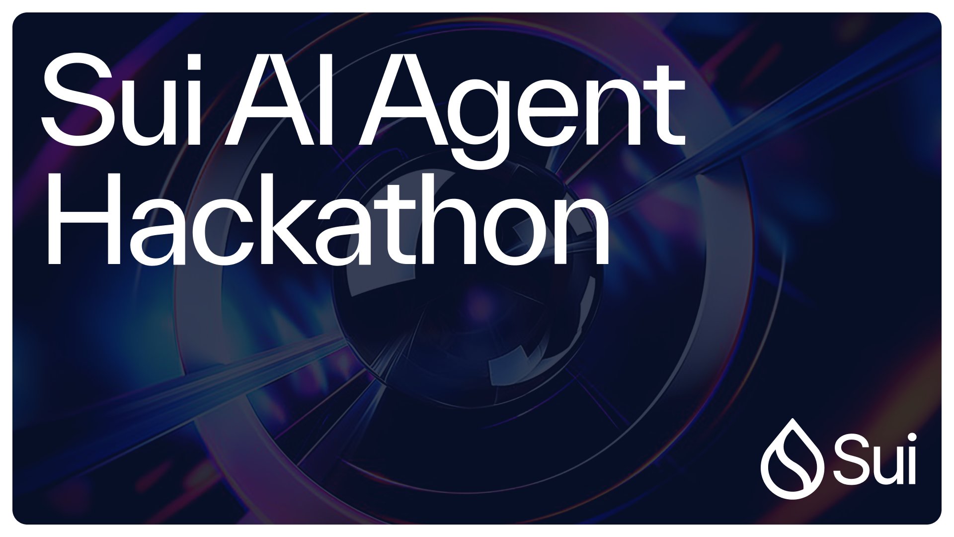 SuiNetwork's tweet card. Join the Sui Agent Typhoon Hackathon to design and develop innovative AI solutions with the Atoma Network and Eliza Network tech stacks.