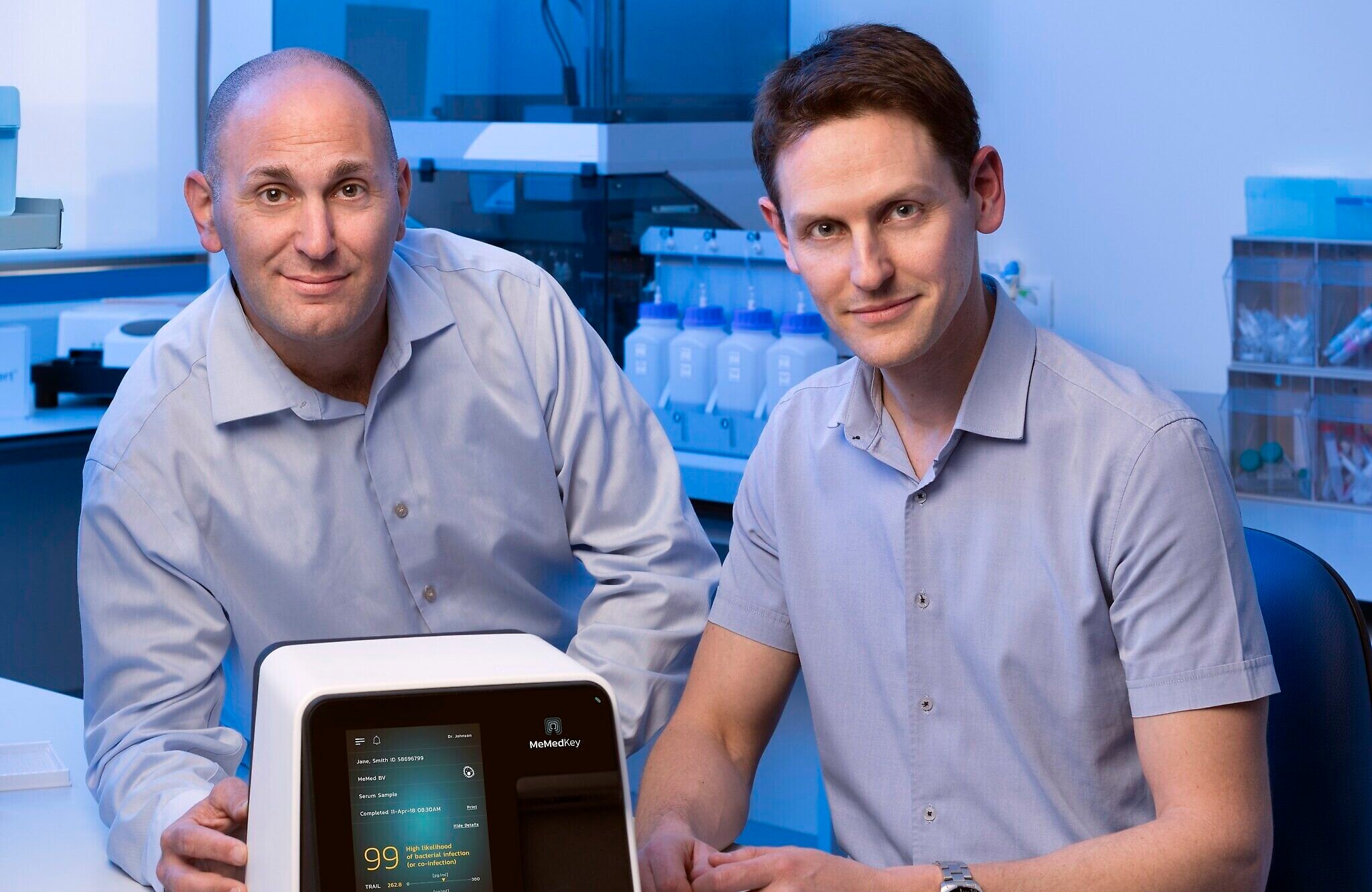 ServusTech's tweet card. Company's BV blood test to distinguish between bacterial and viral infections recently cleared by FDA; investors include Hong Kong's Horizons Ventures