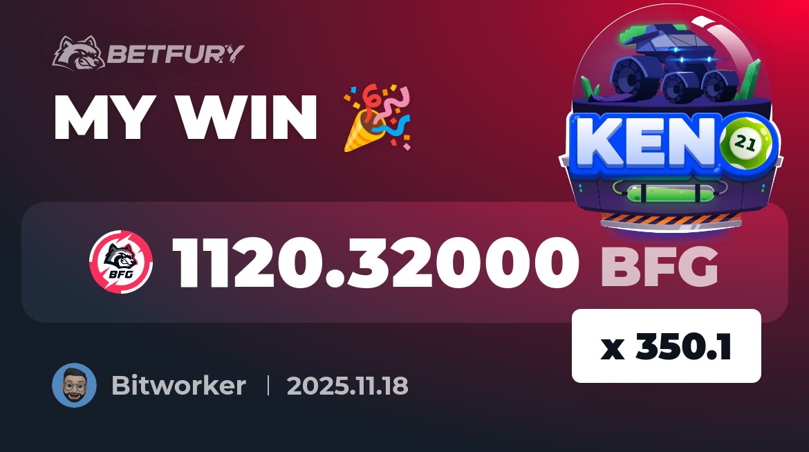 bitworker2's tweet card. Give crypto keno a try for quick wins. Play the Keno casino game by BetFury and watch the numbers fall. Refine your Keno strategy, and aim for the jackpot.