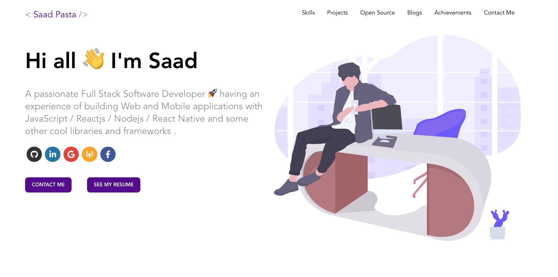 __github__'s tweet card. 🚀 Software Developer Portfolio Template that helps you showcase your work and skills as a software developer. (This is currently not being actively maintained) - saadpasta/developerFolio