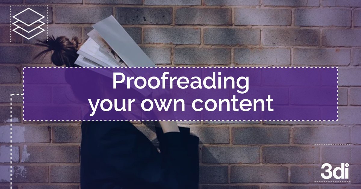 3ditweets's tweet card. In this article, we look at some of the techniques that authors can use to effectively proofread their own content. Find out more here.