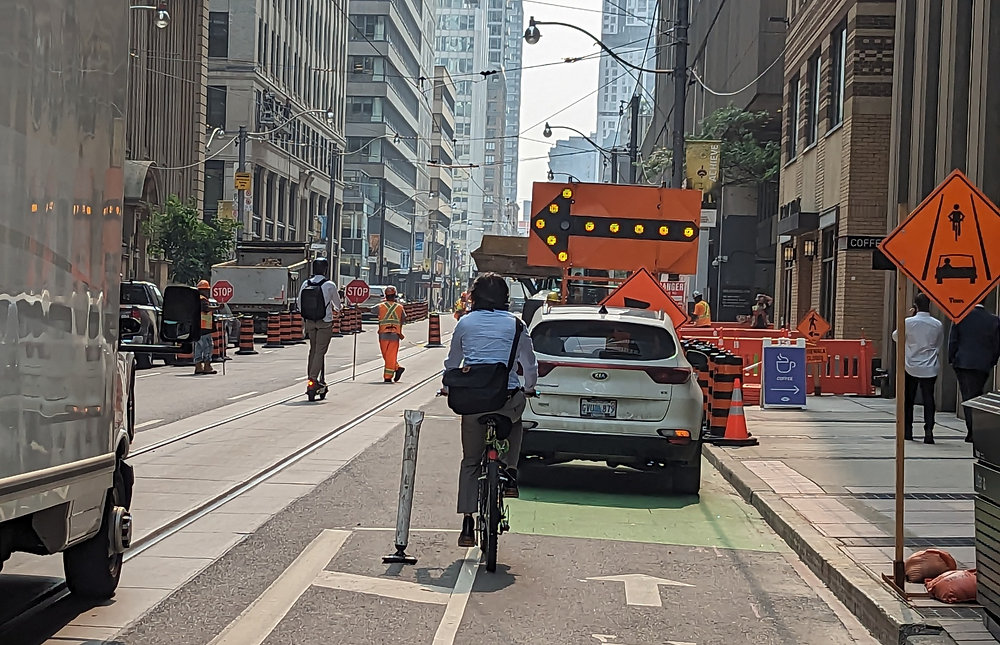 AlisonVStewart's tweet card. Construction and road work can create hazards for cyclists. Learn how to report these issues and protect yourself.