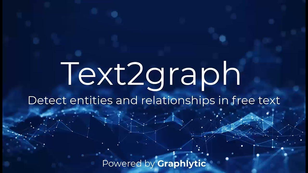 graphlytic's tweet card. Text2graph online tool for converting free text to a linked graph