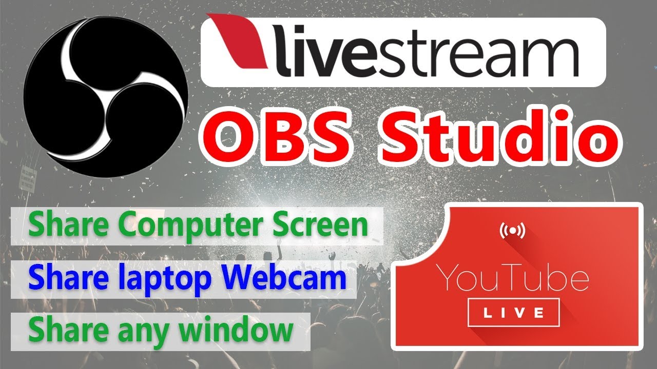 HkTutorial's tweet card. How To Live Stream On YouTube With OBS- Share Computer Screen On...
