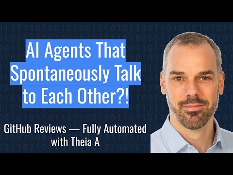 theia_ide's tweet card. AI Agents That Spontaneously Talk to Each Other?! Automating GitHub...