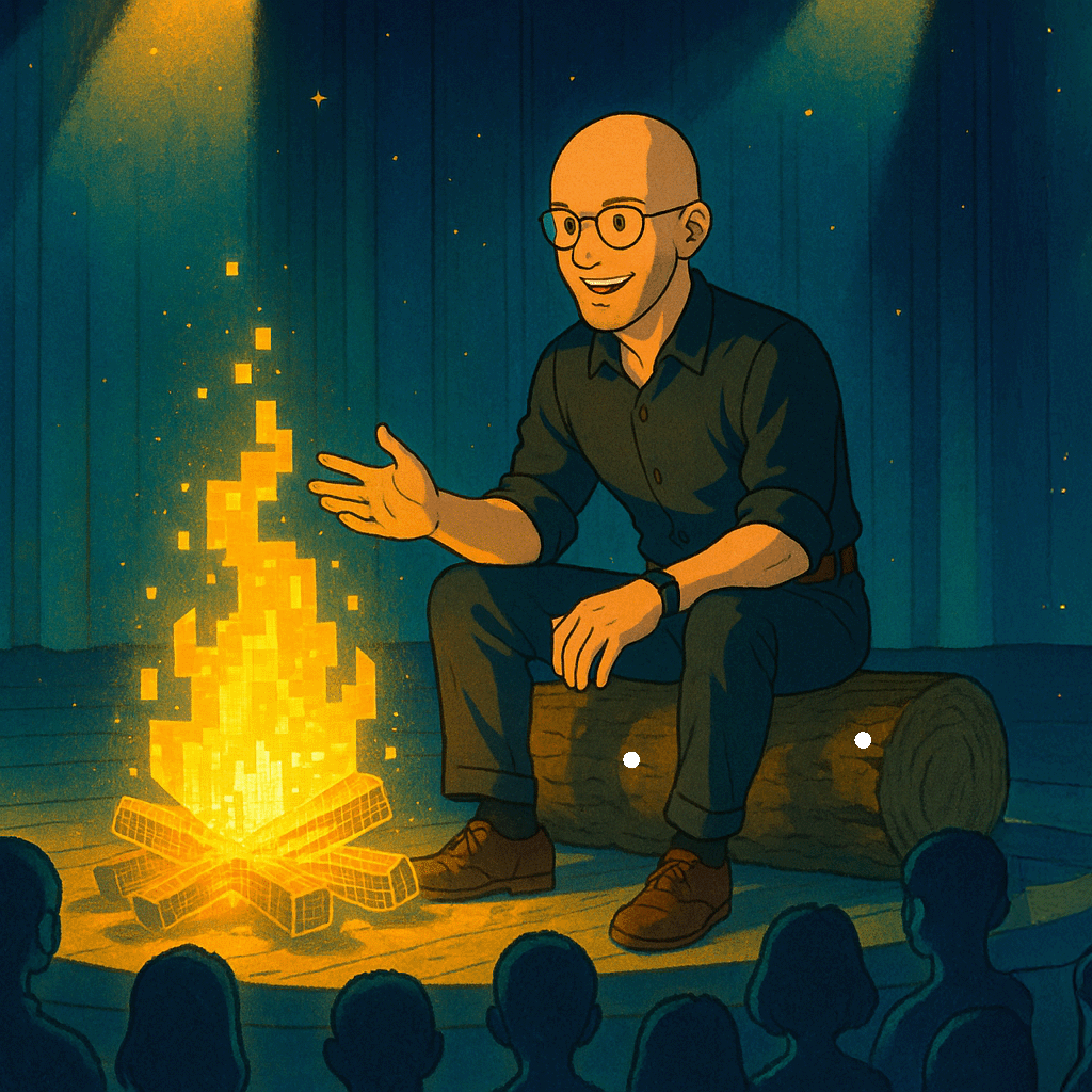 Strivenn_ai's tweet card. Master authentic storytelling to drive AI‑powered change. Learn practical frameworks, real examples, and metaphors that engage teams and cut through the noise