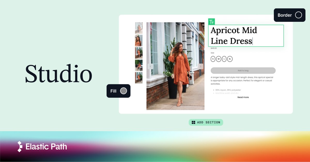 unstackhq's tweet card. Rapidly launch turn-key storefronts and shoppable landing pages that drive conversion and revenue with Studio from Elastic Path.