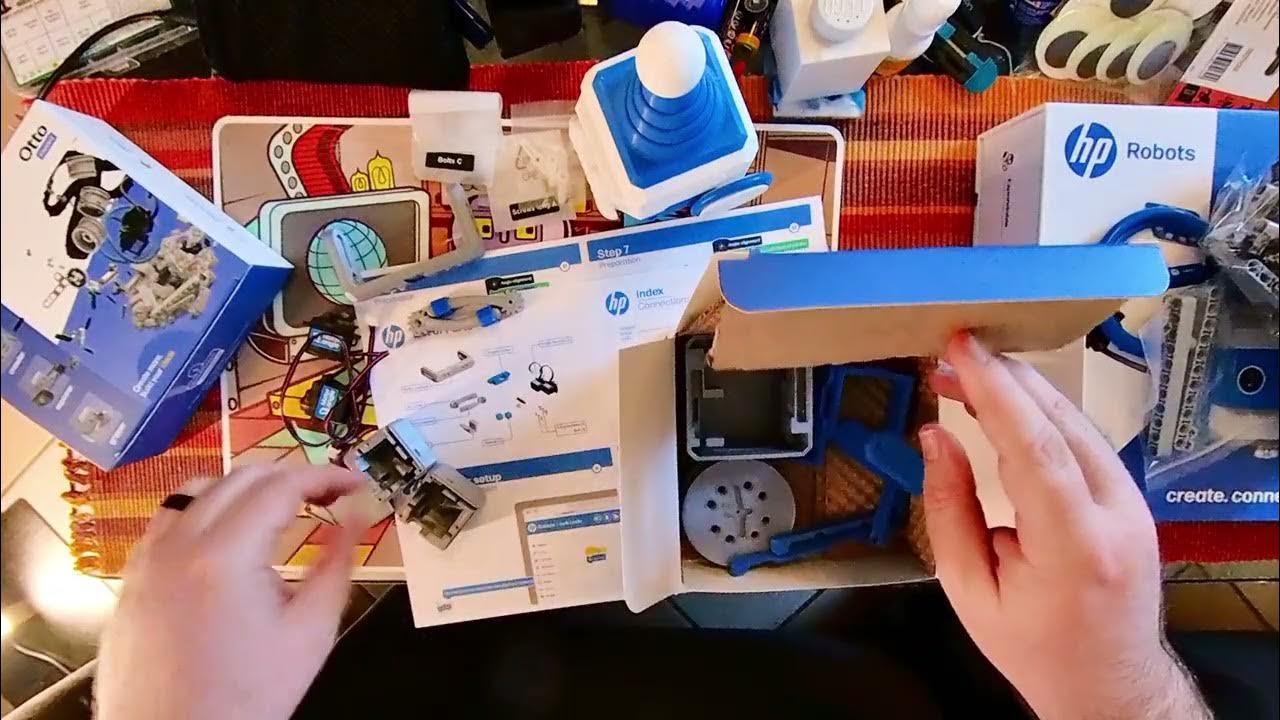 robotsblog's tweet card. HP Robots Otto - Invent Expansion Kit - Realtime Build of "Gripper"...