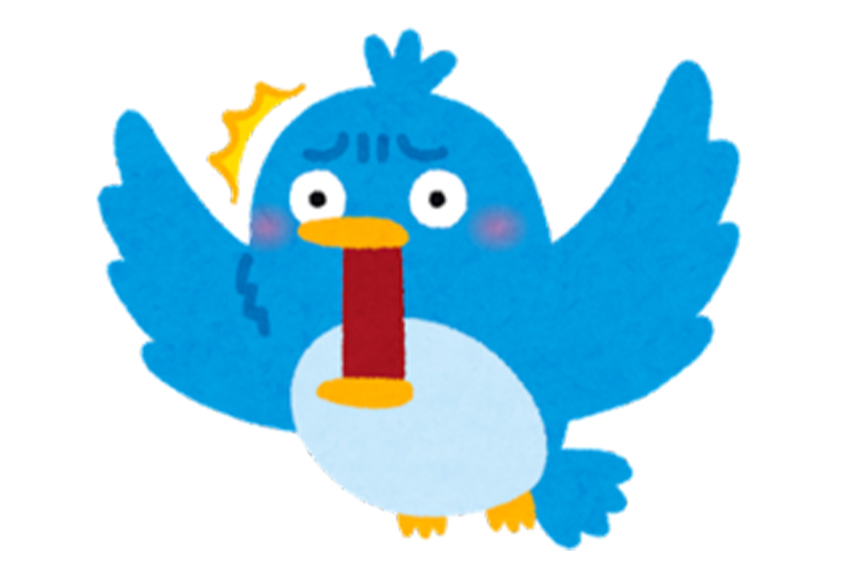 asciijpeditors's tweet card. いらすとやが7月25日、「クビになった青い鳥のイラスト」を公開。「FIRED（クビ）」と書かれたバージョン、文字のないバージョンの2種類がある。