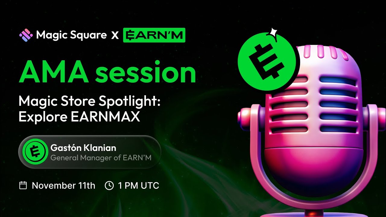 MagicStoreWeb3's tweet card. Magic Square × Earnmax | On-Chain Subscriptions, $50K Prizes & Web3...