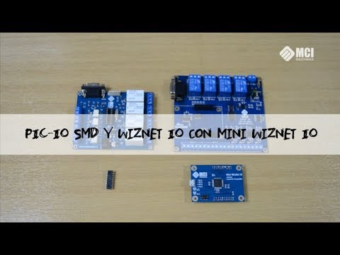 mcielectronics's tweet card. PIC IO y Mini Wiznet IO