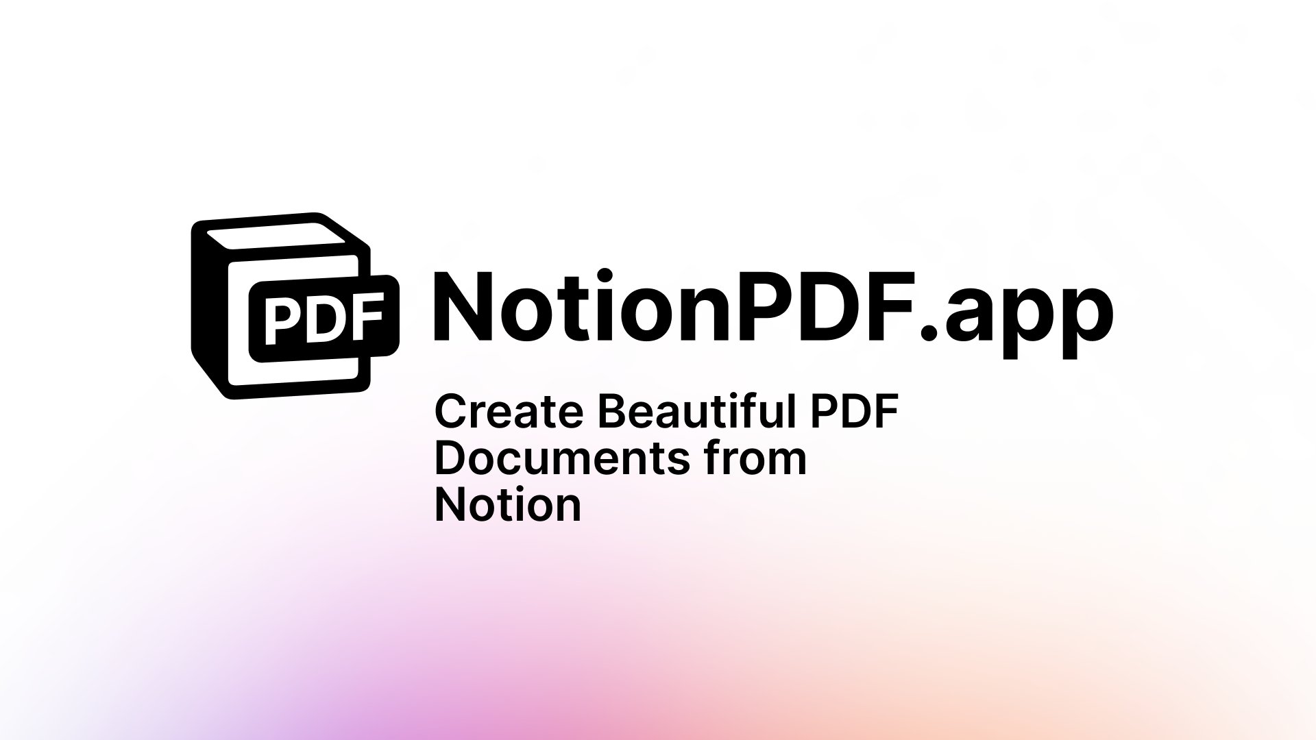 netglade's tweet card. Notion PDF - print beautiful PDF documents straight from your Notion Page. 1. Set your Notion page public 2. Open in Notion PDF 3. Export PDF!