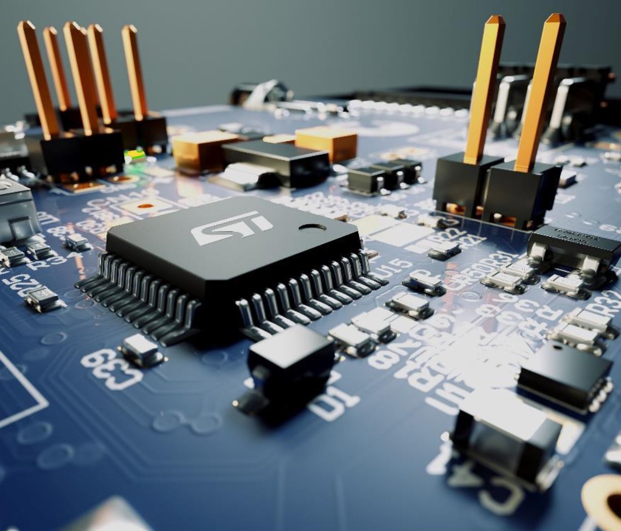 Inst_Monthly's tweet card. “The STM32V8 is our fastest STM32 microcontroller to date, designed for high reliability in harsh operating environments, with the ability to replace much