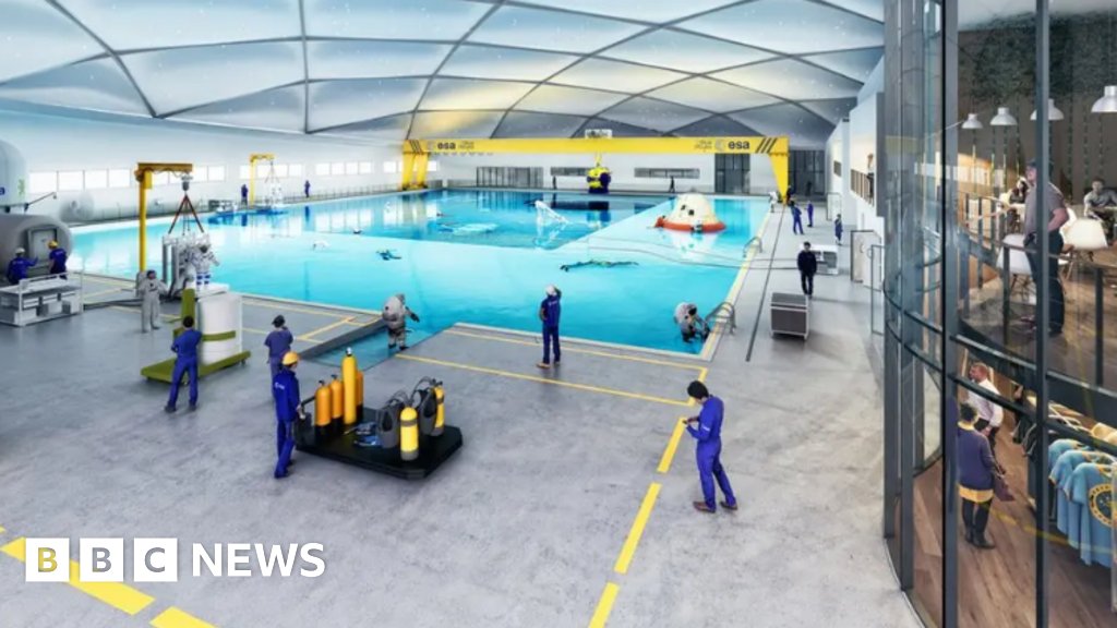 GeographyPC's tweet card. Blue Abyss plans to build the world's deepest pool in Cornwall for sea and space research.