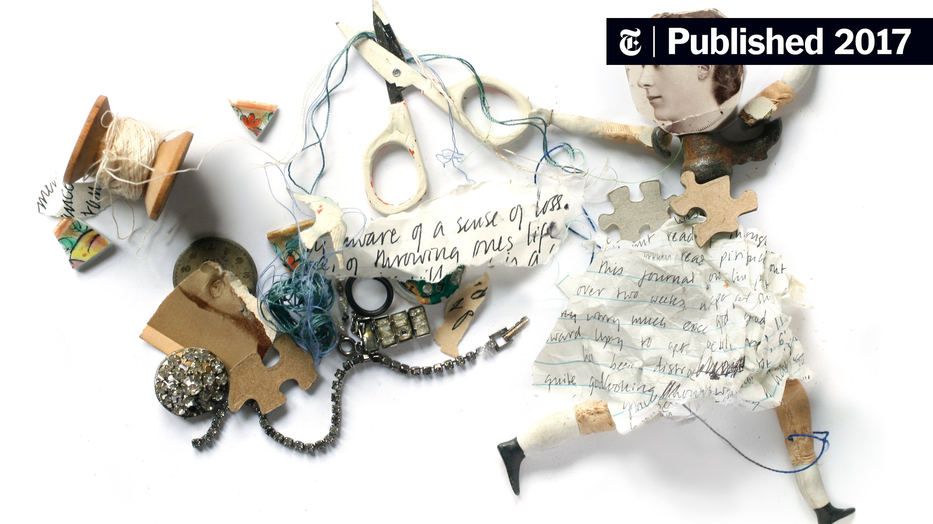 HomeNTransition's tweet card. At some point in each life, a massive wave of objects — diaries, photos, letters, clothes, perhaps a piano — breaks over us.