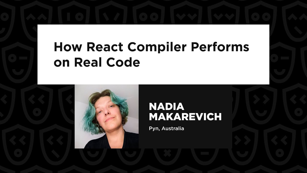 tsevdos's tweet card. Nadia Makarevich – How React Compiler Performs on Real Code, React...