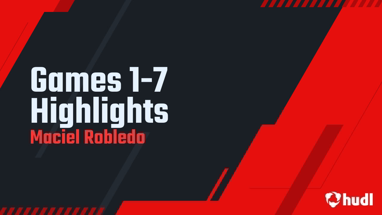 MacielRobledo1's tweet card. Games 1-7 Highlights