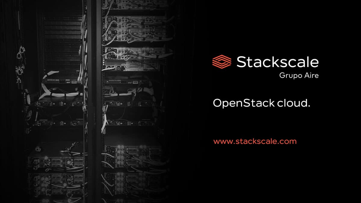 StackScale's tweet card. An OpenStack cloud infrastructure adapted to your business needs, with predictable performance and controlled cloud costs.