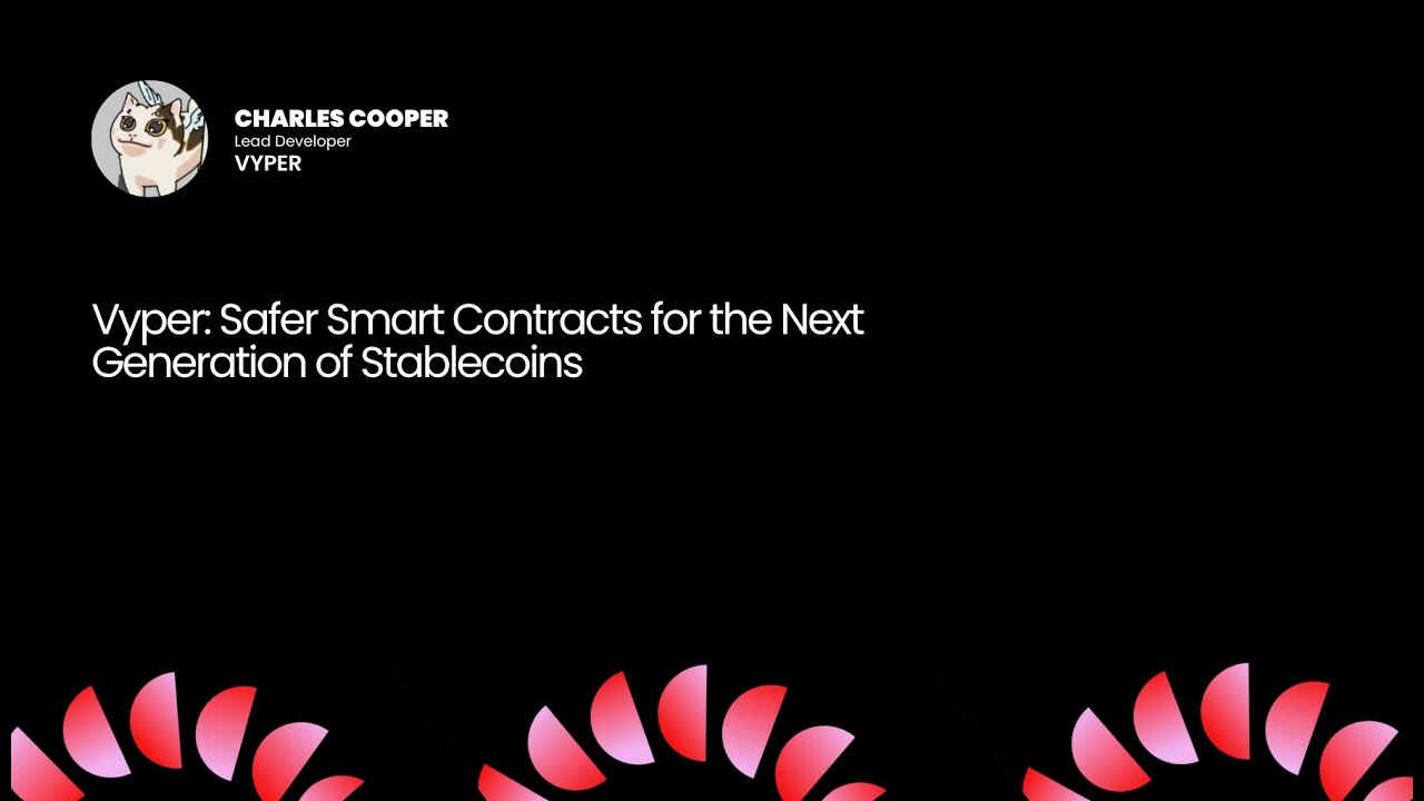 vyperlang's tweet card. Vyper: Safer Smart Contracts for the Next Generation of Stablecoins