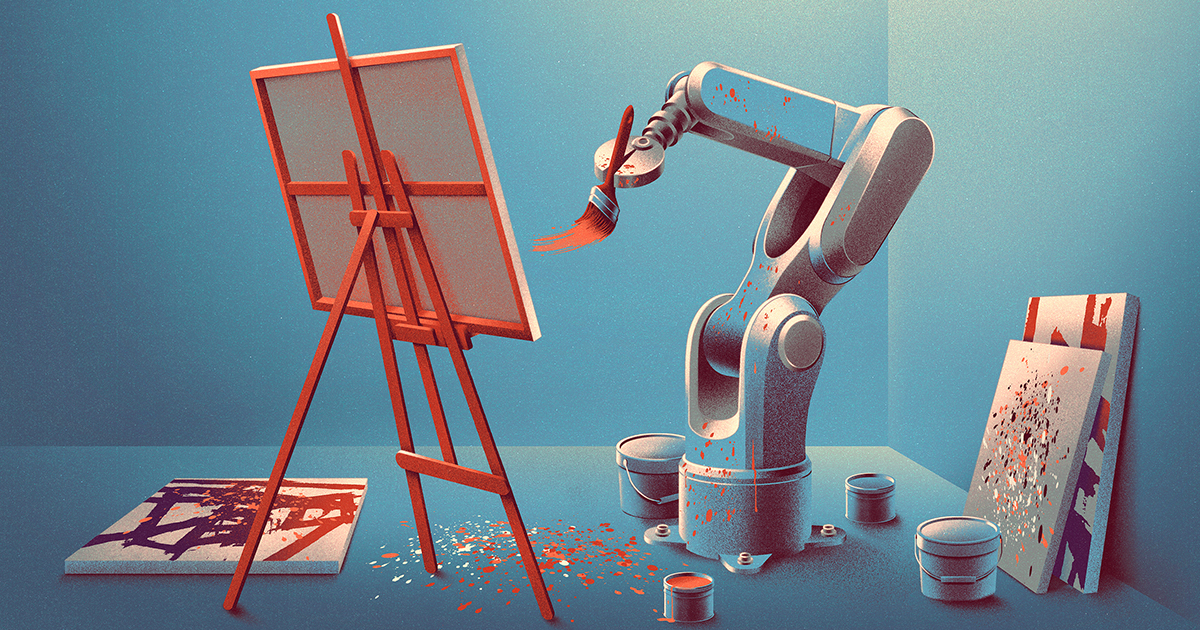 AlbertEinstein's tweet card. Image generators are designed to mimic their training data, so where does their apparent creativity come from? A recent study suggests that it’s an inevitable by-product of their architecture.